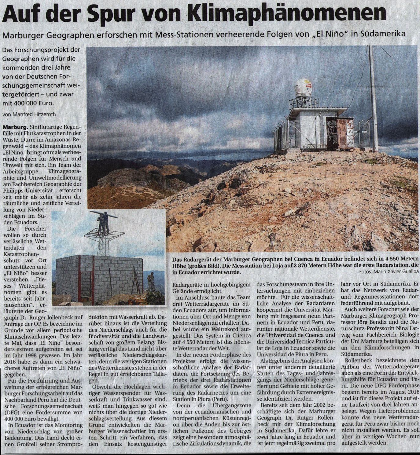 Article Oberhessische Presse